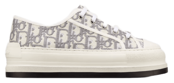 Кросівки Dior B23 Platform Sneaker White / Grey Dior Oblique