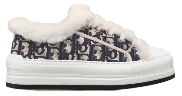 Кеди Dior Walk’N’Dior Platform Sneaker Deep Blue Dior Oblique White